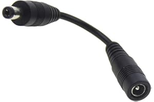 SHNITPWR 5.5 x 2.1mm Jack Reverse Polarity Converter Cable for SHNITPWR 10W~72W Power Supply Adjustable Universal AC Adapters with 5.5x2.1/2.5 mm DC Tip Max. Support 3A 3000mA