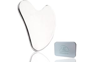 Ditind Gua Sha, Gua Sha Facial Tools, Stainless Steel Guasha Tool for Facial and Body SPA, Guasha Massage for Toxins Prevents Wrinkles and Body SPA Acupuncture Therapy