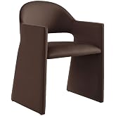 Modway Talia Performance Velvet Dining Armchair in Chocolate Brown