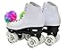 NEW! Epic Allure Twilight High-Top Quad Roller Skates w/ Rainbow Twilight LED Light Up Wheels & Pom Poms