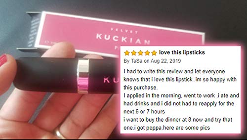 PEPPA - Rich Spring Pink Lipstick - Liquid Velvet Supremé by Kuckian - Vitamin E, Cruelty Free, Vegan, Long Lasting