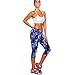 Shensee Colorful High Waist Fitness Yoga Sport Pants Printed Stretch Cropped Leggings