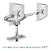 Mount-it! Height Adjustable Full Motion Two Monitor Computer Desk Mount Spring Arm Quick Release with Grommet Base (MI-45111)