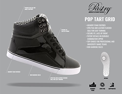 Pastry Y1 Pop Tart Grid Dance Shoes, Black/White