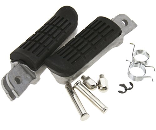 Pair Motorcycle Foot Pegs Footrest Compatible with Yamaha FJR 1300 FZ6 FZ400 FZ1 XJ6