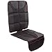 Lusso Gear Car Seat Protector - 1-Pack, Black with Red Stitching, Universal Fit - Waterproof Car Seat Cover & Backseat Protector with 8-Layer Padding & Non-Slip Backing - 2 Mesh Pockets for Travel