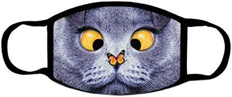 Ayygift 1 pcs Creative Cartoon Face Mouth Mask Unique Winter Unisex Muffle Muzzle (c)