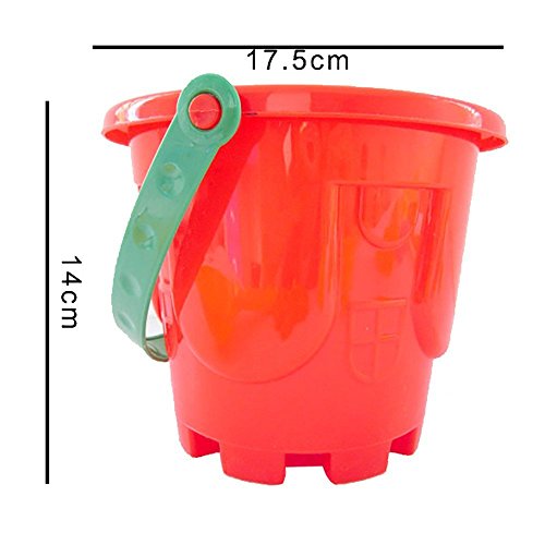 Beach Toys,7Pcs Sand Sandbeach Kids Castle Bucket Spade Shovel Rake Water Tools - Thumbnail 3