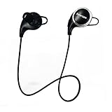 Amerzam Bluetooth Headphones 4.1 Earbuds Wireless Sports Headset Stereo Headphones with Mic, Black
