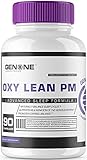 OxyLean PM Sleep Formula, All Natural Ingredients with Melatonin, Ashwaganda, Passion Flower Extract, Herbal Supplement Pills, Wake Up Refreshed and Revived with No Hangover Effect!