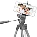 Universal Smartphone Tripod Adapter Holder for Apple iPhone X 8 7 Plus 6s Samsung Galaxy S8 S7 EDGE Mount Clip Holder with 1/4-20 ConnectorImprove & Make Better Videos Selfie Pictures