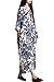 Mordenmiss Women's Printing Dress Travel Line Clothing Large Style 1-Blue