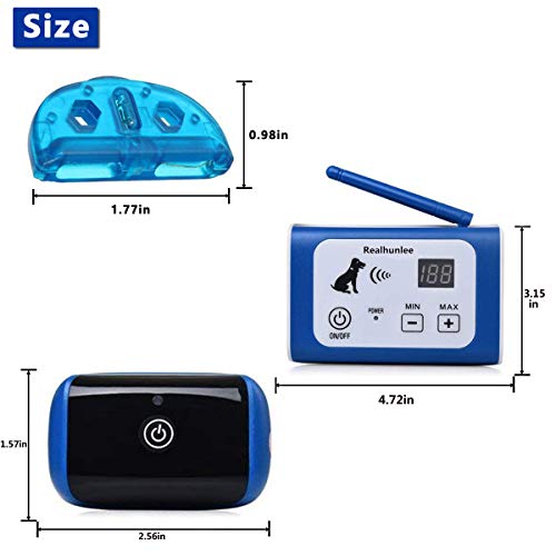 2019 Wireless Electric Dog Fence System Outdoor Invisible Wireless Dog Fence Containment System 550YD Remote Control with Rechargeable Waterproof Receiver Beep/Shock/Static Mode Dogs - Thumbnail 3