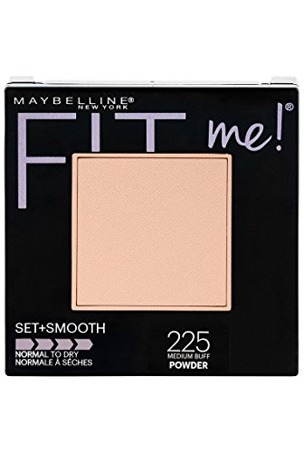 Maybelline New York Fit Me Set + Smooth Powder Makeup, Medium Buff, 0.3 oz.