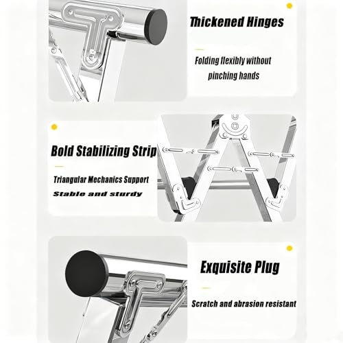 ZERIFAM Foldable Clothes Drying Stand, Heavy Duty Drying Rack, Comes with Two Shoe Supports, Thickened Stainless Steel Dryings Racks, Save Space, Windproof, Indoor Outdoor Use