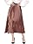 Allegra K Women's Zip Closure Accordion Pleated Metallic Midi Party Skirt