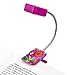WITHit French Bull Clip On Book Light – Pink Raj – Square LED Reading Light for Books and eBooks, Reduced Glare, Portable and Lightweight, Cute Bookmark Light for Kids and Adults, Batteries Included