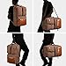 WITZMAN Men Canvas Backpack Large Travel Backpack Rucksack Casual Daypack Duffel Laptop Bag 6617 (23 inch, Brown)