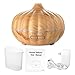 Essential Oil Diffuser 550ml Wood Grain Diffuser with Auto Shut-Off, 7 Color Light Aromatherapy Oil Diffuser Humidifier and 4 Timer Settings Humidifiers for Bedroom Office - by Zalik