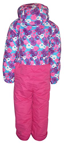 Pulse Little Girls' and Toddler 1 Piece Snowsuit Coveralls Pink Berry (4T, Pink Purple)