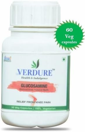 Verdure Glucosamine & Msm For Joint/ Knee Support - 60 Vegetarian Capsules