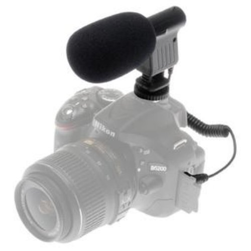 Mini Zoom Video Camera Shotgun Microphone for Sony Alpha SLT-A33, A35, A55, A58, A65, A7, A7R, A77, A77II, A99, DSLR330L Digital SLR Cameras - Thumbnail 3
