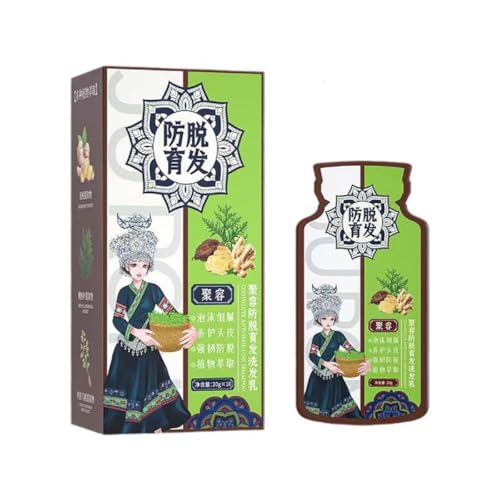 GINGER ANTI HAIR LOSS SHAMPOO, PLANT SHAMPOO FOR HAIR GROWTH OIL CONTROL HAIR CARE FOR WOMEN MEN.(1 BOX)