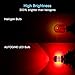 AUTOGINE 4 X Super Bright 9-30V 7440 7441 7443 7444 992 LED Bulbs 3014 54-EX Chipsets with Projector for Tail Lights Brake Lights, Brilliant Red