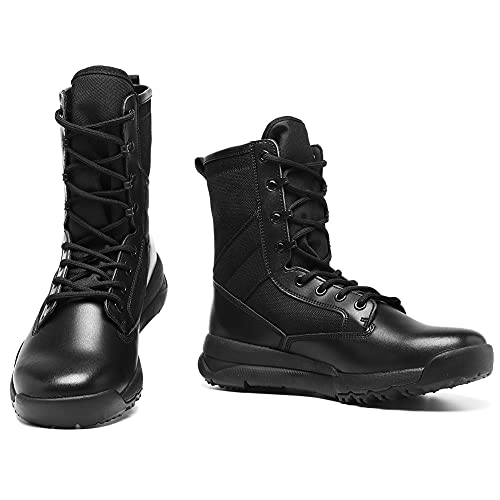 IODSON Mens'Lightweight Combat Boots Military Tactical Army Shoes (8.5 (D) M US, Black) Pricepulse