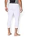 Under Armour Men's HeatGear Armour ¾ Compression Leggings, White/Black, Large