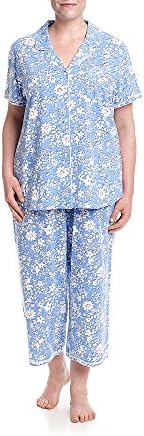 KN Karen Neuburger Plus Size Printed Pajama Set 2X