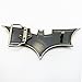 Lanxy Men's Cool Fashion Bat Shape Silver Tone Belt Buckle For Men Novelty(grey)