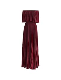 Chicwish - Vestido largo plisado para mujer, diseño de bailarina hasta el amanecer, color amarillo, rosa y rojo