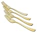 Gold Plastic Forks Heavy Duty 160 Pcs Gold Plastic Silverware Heavy Duty Disposable Silverware Set | Disposable Forks Eating Utensils Sets Flatware Set For Parties Exquisite