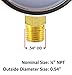 Low Pressure Gauge for Propane Regulator 0-40 psi - 2.5 inches
