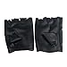 Voberry® Mens Women Faux Leather Studded Driving Motorcycle Half-finger Gloves