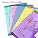 Sooez 20 Pack Folders Plastic Envelopes, Clear Plastic File Folder for Document, Letter A4 Size Poly File Envelopes with Label Pocket, Snap Button for Home Work Office Organizer, 5 Colors