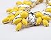 Alice & Abby Rhinestone Crystal Acrylic Resin Statement Fashion Necklace Green