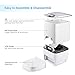 amzdeal Automatic Cat Feeder 6L Pet Feeder Dog Food Dispenser with Time and Meal Size Programmable, LCD Display and Meal Call Recorder Up to 4 Meals A Day