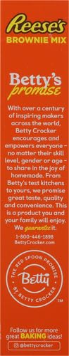 BETTY CROCKER REESE’S BROWNIE MIX WITH REESE’S PEANUT BUTTER CHIPS, HOLIDAY BAKING, 16 OZ