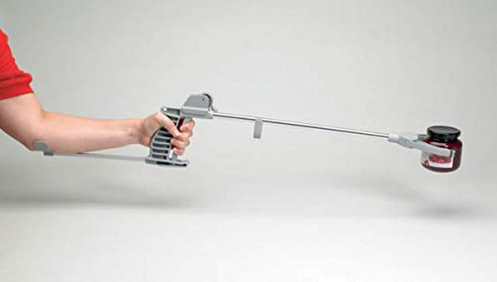 HOMECRAFT Pick-Up Reacher, Extended Grabber Tool, Reaching Claw, Rotating Head, Forearm Support, Aluminum Retail Packaged, Trash Pickup Aid & Lightbulb Remover, Garden Nabber 75 cm (30 in)