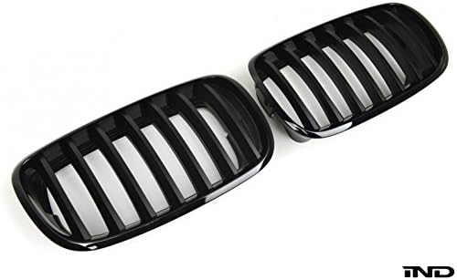 IND Gloss Black Painted Front Grille Set For BMW E70 X5 M