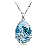 Brilla Pendant Necklace Women Fashion Jewelry 'Butterfly Dream' Teardrop Swarovski Elements Crystal
