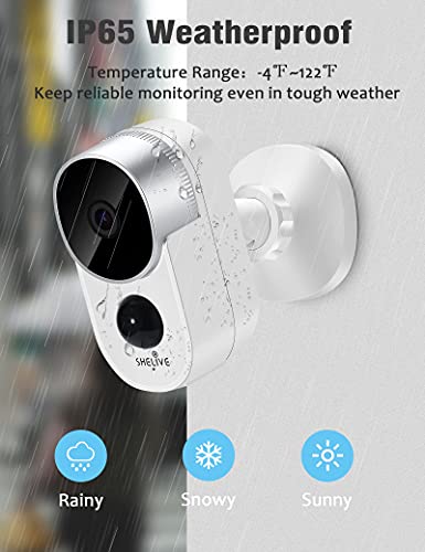 SHELIVE Security Camera Outdoor, Wireless Home Surveillance Camera