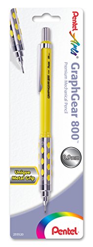 Pentel Arts Graph Gear 800 Mechanical Drafting Pencil 0.9mm, 1-Pack Carded (PG809GPABP)