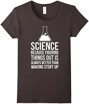 Womens Figuring Things Out Funny Science Gift T Shirt Medium Asphalt