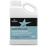 LawnStar 16-4-8 NPK Fertilizer (1 Gallon) - Makes Grass Grow Greener & Faster - Liquid Lawn Food with Slow & Fast Release Nitrogen - Ideal Spring & Summer Spray for All Grass Types - American Made