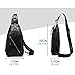 Stuo Men's Sling Chest Shoulder Bag Crossbody Purse Water Resistant Anti Theft Daypack for Business Travel Hiking School Black