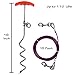 Favorite 16-inch Spiral Stake with 15-feet Tie Out Cable for Large Medium Dogs Outdoors, Camping and Garden