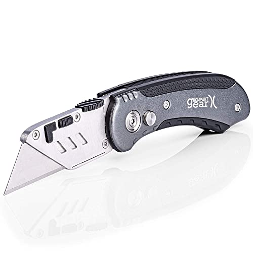 KompaktGear Utility Knife Box Cutter Knife Heavy Duty Razor Knife